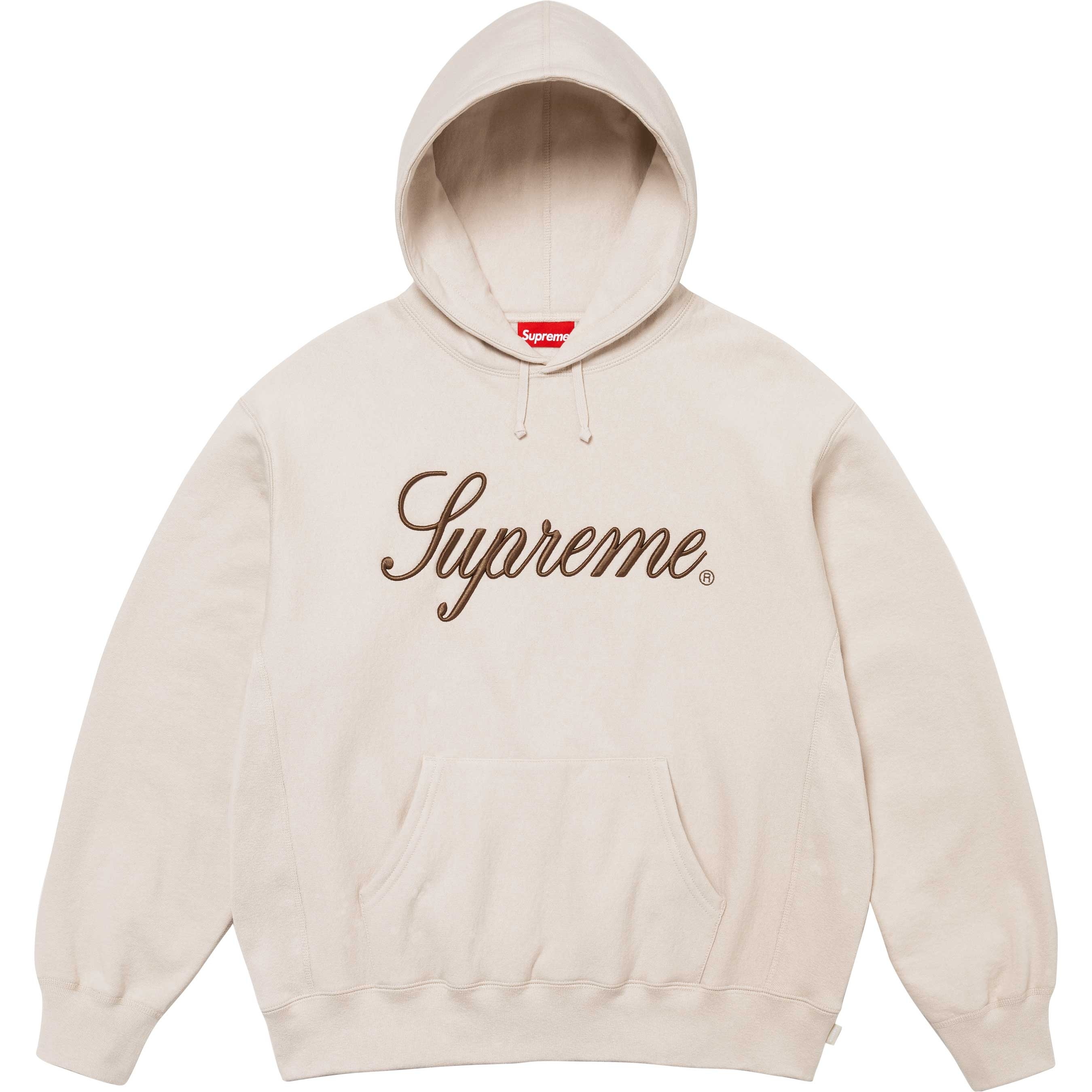 Embroidered Script Hooded Sweatshirt view 8